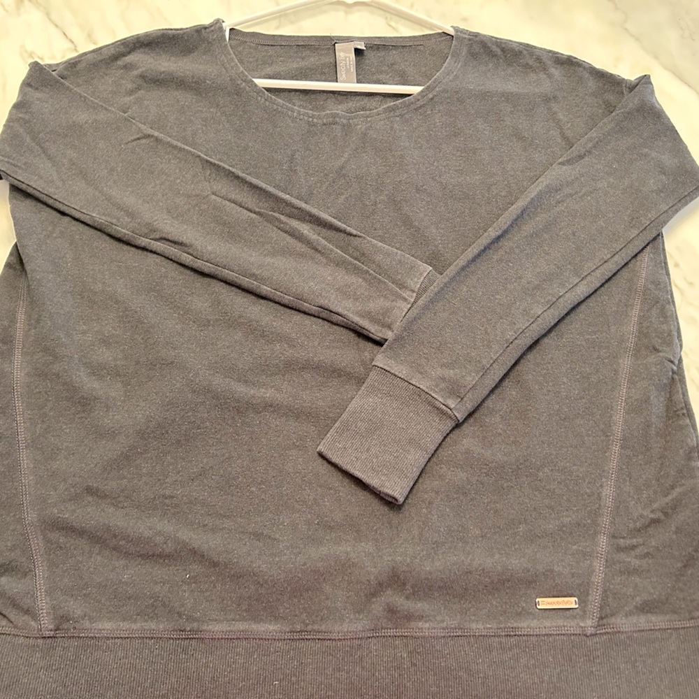 Sweaty Betty, Heather Gray Oversized Sweatshirt, Size Small